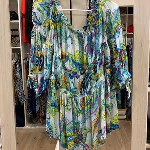 Anthropologie tunic in beautiful Summer colors